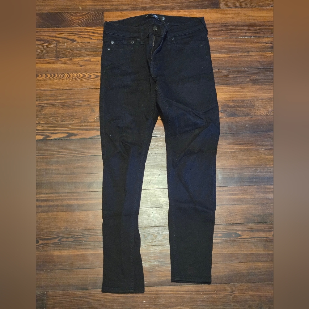 Hollister Men's Skinny Jeans in Black